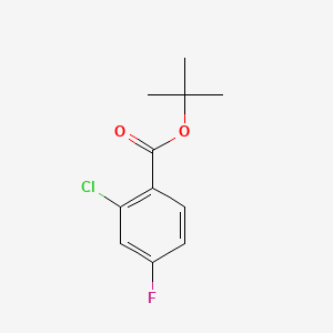 tert-Butyl 2-chloro-4-fluorobenzoate chemical structure (CAS 911314-43-7)