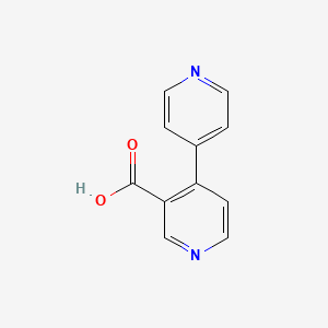 [4,4'-Bipyridine]-3-carboxylic acid chemical structure (CAS 91135-53-4)
