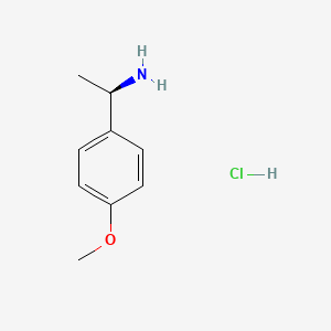 (R)-1-(4-Methoxyphenyl)ethanamine hydrochloride chemical structure (CAS 911373-69-8)