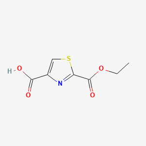2-(Ethoxycarbonyl)thiazole-4-carboxylic acid chemical structure (CAS 911466-96-1)