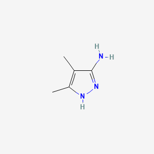 4,5-Dimethyl-1H-pyrazol-3-amine chemical structure (CAS 91159-73-8)