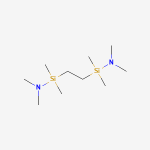 1,1'-(Ethane-1,2-diyl)bis(N,N,1,1-tetramethylsilanamine) chemical structure (CAS 91166-50-6)
