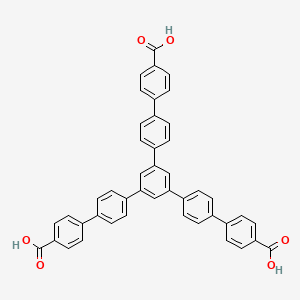 5''-(4'-Carboxy-[1,1'-biphenyl]-4-yl)-[1,1':4',1'':3'',1''':4''',1''''-quinquephenyl]-4,4''''-dicarboxylic acid chemical structure (CAS 911818-75-2)