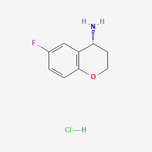 (R)-4-Amino-6-fluorochromane Hydrochloride chemical structure (CAS 911826-09-0)