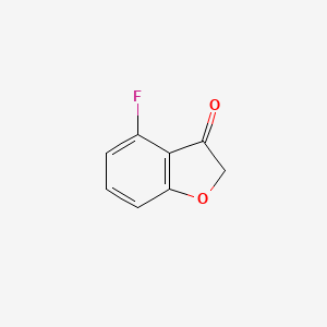 4-Fluorobenzofuran-3(2H)-one chemical structure (CAS 911826-36-3)