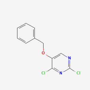 5-(Benzyloxy)-2,4-dichloropyrimidine chemical structure (CAS 91183-17-4)
