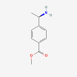 (R)-Methyl 4-(1-aminoethyl)benzoate chemical structure (CAS 912342-10-0)