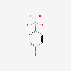 Potassium 4-iodophenyltrifluoroborate chemical structure (CAS 912350-00-6)