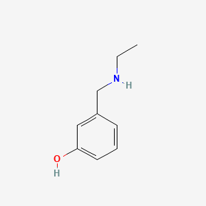 3-[(Ethylamino)methyl]phenol chemical structure (CAS 91239-98-4)