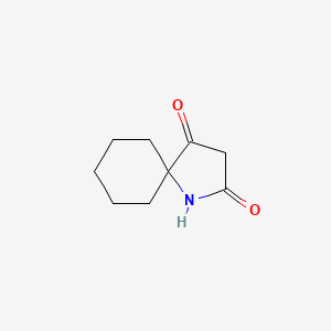 1-Azaspiro[4.5]decane-2,4-dione chemical structure (CAS 91240-06-1)