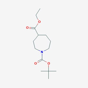 1-tert-Butyl 4-ethyl azepane-1,4-dicarboxylate chemical structure (CAS 912444-90-7)