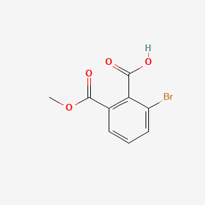 2-Bromo-6-(methoxycarbonyl)benzoic acid chemical structure (CAS 912457-18-2)