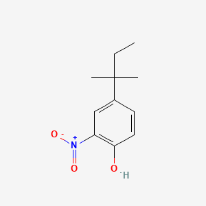 2-Nitro-4-tert-pentylphenol chemical structure (CAS 91247-92-6)