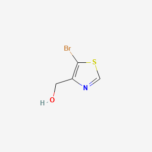 (5-Bromothiazol-4-yl)methanol chemical structure (CAS 912639-68-0)