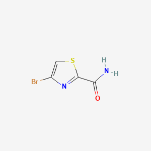 4-Bromothiazole-2-carboxamide chemical structure (CAS 912639-91-9)