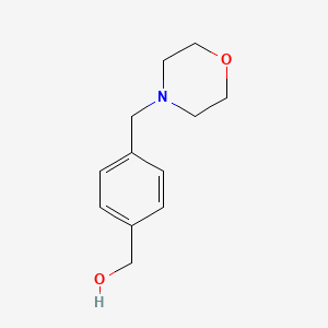 (4-(Morpholinomethyl)phenyl)methanol chemical structure (CAS 91271-65-7)