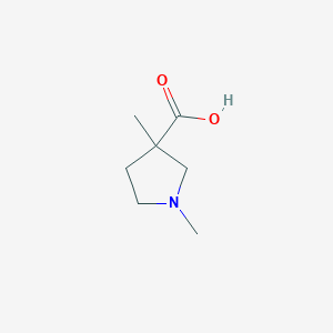 1,3-Dimethylpyrrolidine-3-carboxylic acid chemical structure (CAS 912771-28-9)