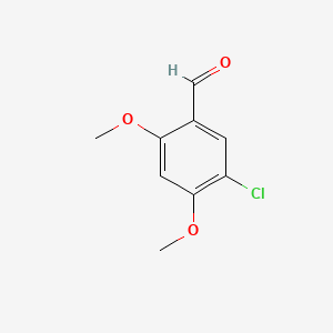 5-Chloro-2,4-dimethoxybenzaldehyde chemical structure (CAS 912771-34-7)
