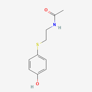 N-acetyl-4-S-cysteaminylphenol chemical structure (CAS 91281-32-2)