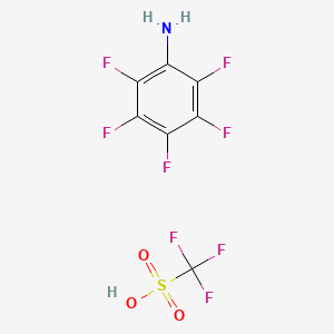 2,3,4,5,6-Pentafluoroaniline trifluoromethanesulfonate chemical structure (CAS 912823-79-1)