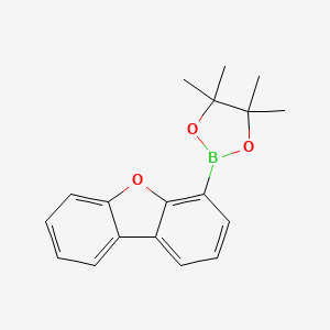 2-(Dibenzo[b,d]furan-4-yl)-4,4,5,5-tetramethyl-1,3,2-dioxaborolane chemical structure (CAS 912824-85-2)