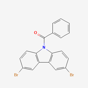 9-Benzoyl-3,6-dibromo-9H-carbazole chemical structure (CAS 912850-81-8)