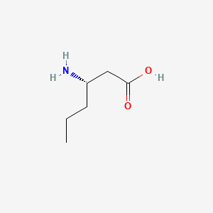 (S)-3-Aminohexanoic acid chemical structure (CAS 91298-66-7)