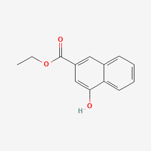 Ethyl 4-hydroxy-2-naphthoate chemical structure (CAS 91307-39-0)