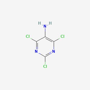 2,4,6-Trichloropyrimidin-5-amine chemical structure (CAS 91322-00-8)