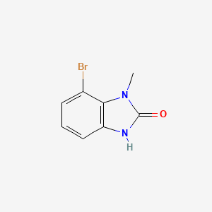 7-Bromo-1-methyl-1,3-dihydro-2H-benzo[d]imidazol-2-one chemical structure (CAS 913297-44-6)