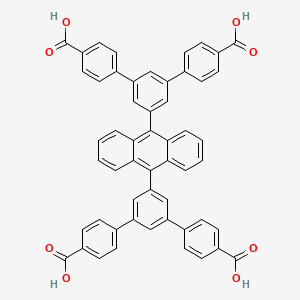 5',5''''-(Anthracene-9,10-diyl)bis(([1,1':3',1''-terphenyl]-4,4''-dicarboxylic acid)) chemical structure (CAS 913343-74-5)