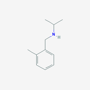 N-(2-Methylbenzyl)propan-2-amine chemical structure (CAS 91338-98-6)