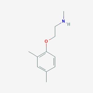 2-(2,4-Dimethylphenoxy)-N-methylethanamine chemical structure (CAS 91339-51-4)