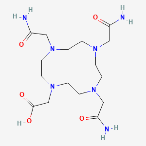 2-(4,7,10-Tris(2-amino-2-oxoethyl)-1,4,7,10-tetraazacyclododecan-1-yl)acetic acid chemical structure (CAS 913528-04-8)
