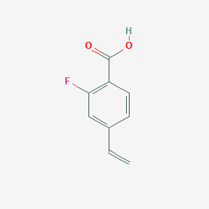 2-Fluoro-4-vinylbenzoic acid chemical structure (CAS 913570-29-3)