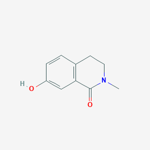 7-Hydroxy-2-methyl-3,4-dihydroisoquinolin-1(2H)-one chemical structure (CAS 913613-99-7)