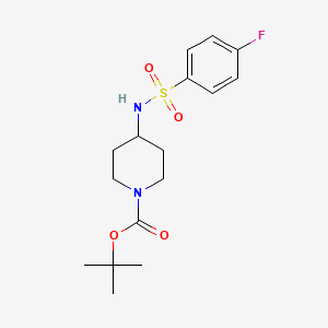 tert-Butyl 4-(4-fluorophenylsulfonamido)piperidine-1-carboxylate chemical structure (CAS 913634-49-8)