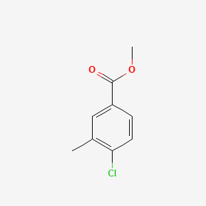 Methyl 4-chloro-3-methylbenzoate chemical structure (CAS 91367-05-4)