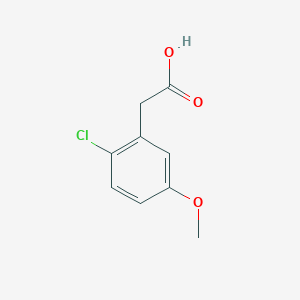 2-(2-Chloro-5-methoxyphenyl)acetic acid chemical structure (CAS 91367-10-1)
