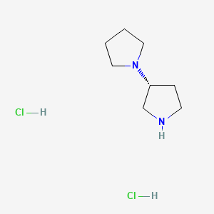 (R)-1,3'-Bipyrrolidine dihydrochloride chemical structure (CAS 913702-34-8)