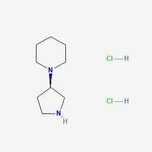 (R)-1-(Pyrrolidin-3-yl)piperidine dihydrochloride chemical structure (CAS 913702-35-9)