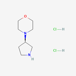 (R)-4-(Pyrrolidin-3-yl)morpholine dihydrochloride chemical structure (CAS 913702-38-2)