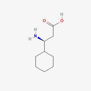 (S)-3-Amino-3-cyclohexylpropanoic acid chemical structure (CAS 91383-14-1)