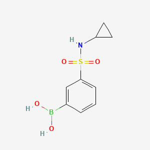 (3-(N-Cyclopropylsulfamoyl)phenyl)boronic acid chemical structure (CAS 913835-28-6)