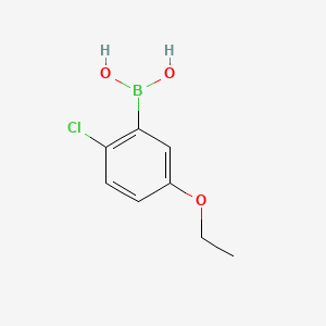 (2-Chloro-5-ethoxyphenyl)boronic acid chemical structure (CAS 913835-30-0)