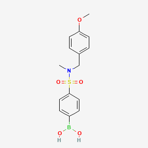 (4-(N-(4-Methoxybenzyl)-N-methylsulfamoyl)phenyl)boronic acid chemical structure (CAS 913835-54-8)