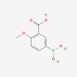 5-Borono-2-methoxybenzoic acid chemical structure (CAS 913836-12-1)