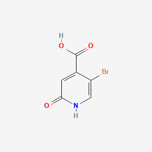 5-Bromo-2-hydroxyisonicotinic acid chemical structure (CAS 913836-16-5)
