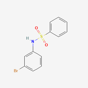 N-(3-Bromophenyl)benzenesulfonamide chemical structure (CAS 91394-73-9)