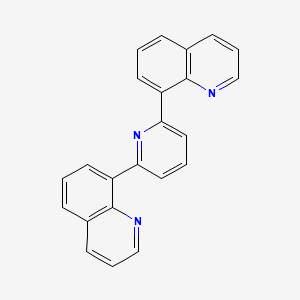 2,6-Di(quinolin-8-yl)pyridine chemical structure (CAS 914090-70-3)